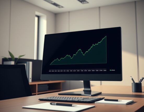 Analysis of US spot Ethereum ETF inflows showing a positive trend on a financial chart.