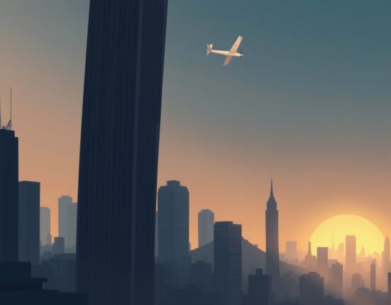 Analysis of US stock market indices closing lower with Dow Jones dropping significantly.