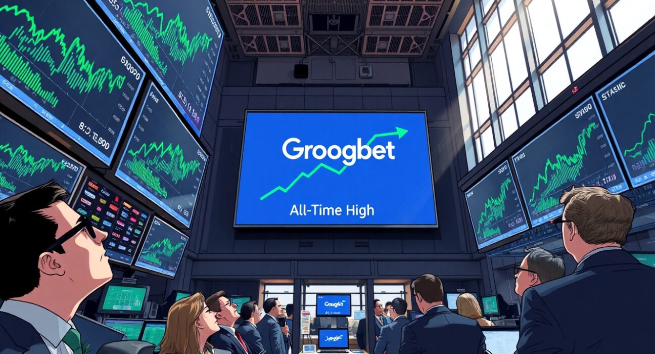 US stocks close higher as Alphabet hits all-time high on Wall Street trading floor