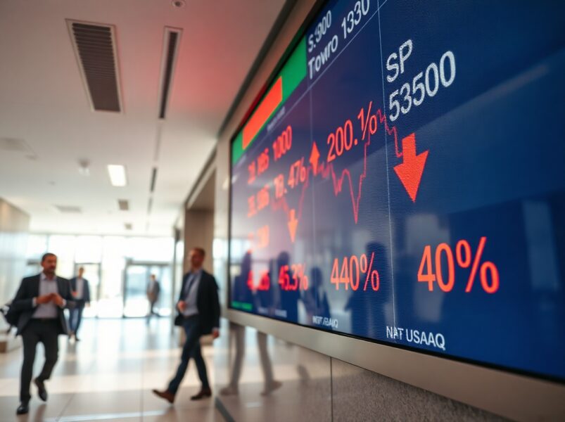 Wall Street Ends Lower: S&P 500, Dow, Nasdaq All in the Red
