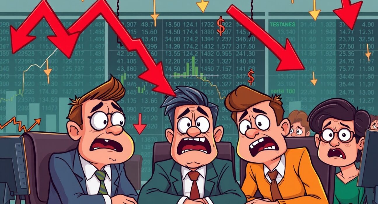 U.S. stocks extend losses showing worried investors monitoring falling market charts