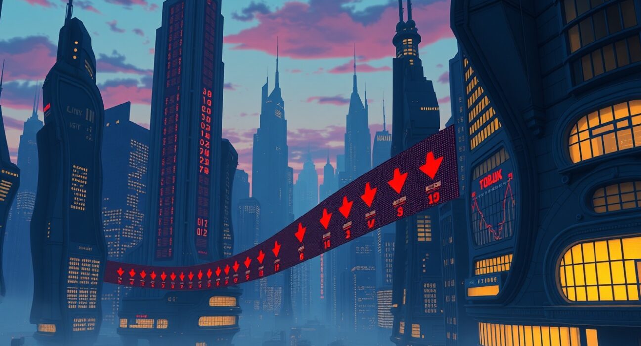 Analysis of US stock market decline showing S&P 500, Nasdaq, and Dow Jones falling.