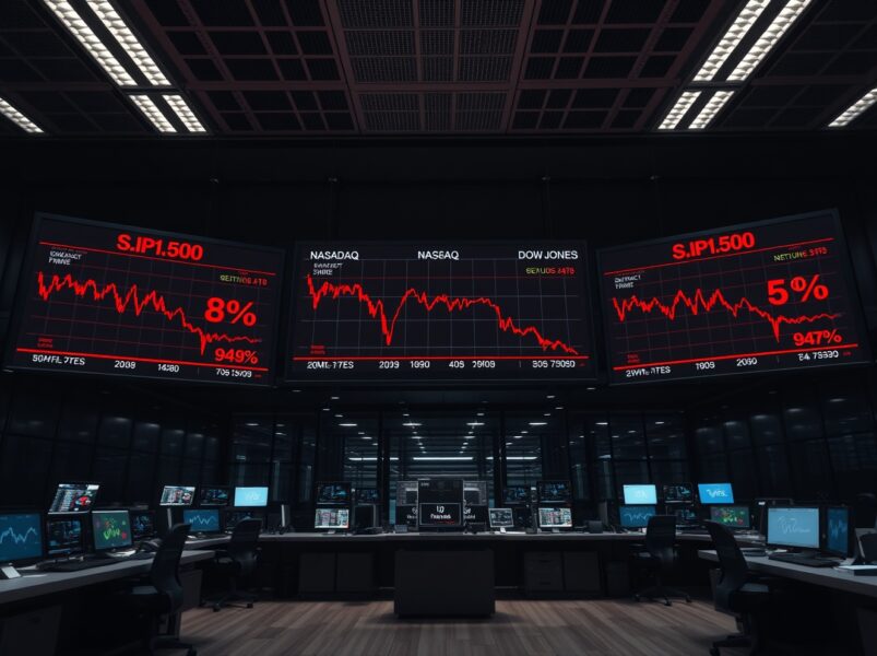 US Stocks Lower: Major Indices Open in the Red Amid Market Uncertainty