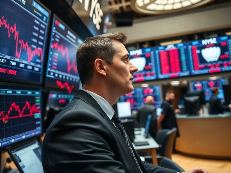 US Stocks Open Lower: Dow Jones Plunges 0.80% in Sharp Market Retreat