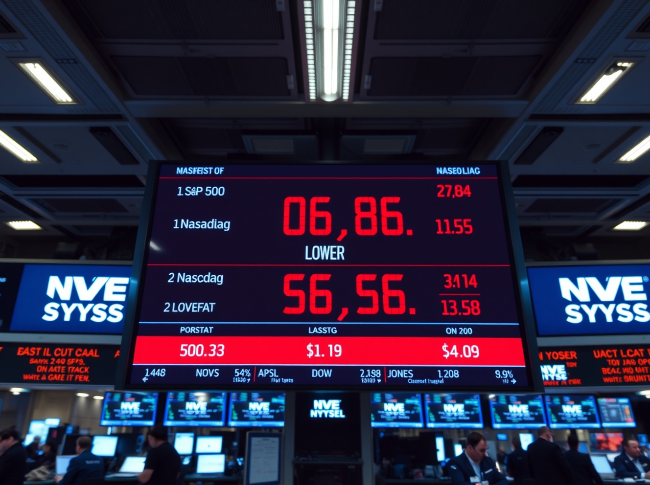 Wall Street Opens Lower as Major Indices Decline at the Bell