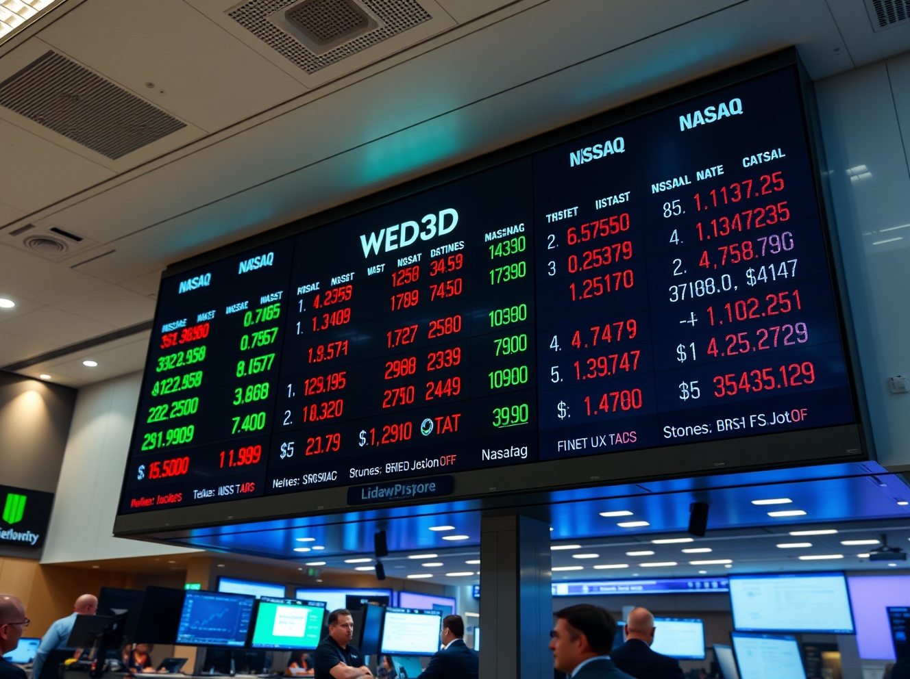 US Stocks Open Mixed as Nasdaq Edges Higher, Dow Slips