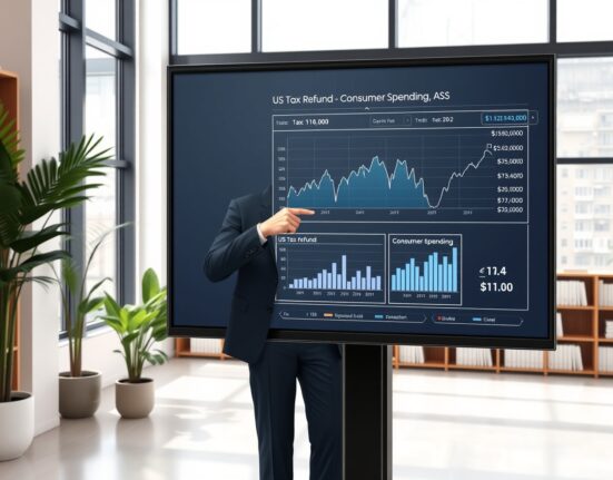 Economic analyst presents Standard Chartered research on US tax refund impact on consumer spending and economic growth