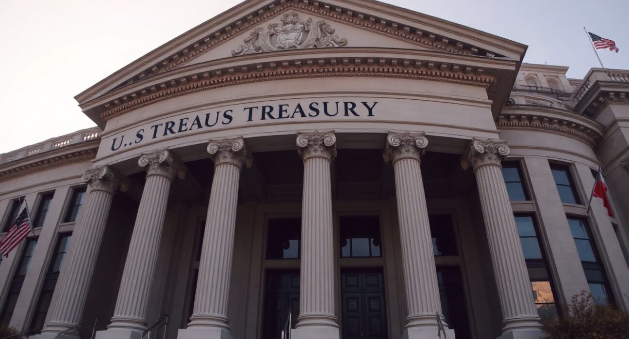 U.S. Treasury Department building in Washington, D.C., where Iran-related sanctions were lifted.