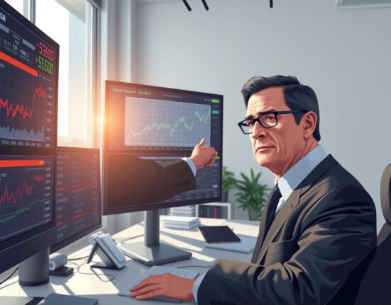 Financial analyst monitoring US Treasury swap spread data that could impact Bitcoin and stock markets