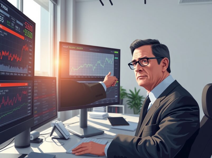 Financial analyst monitoring US Treasury swap spread data that could impact Bitcoin and stock markets