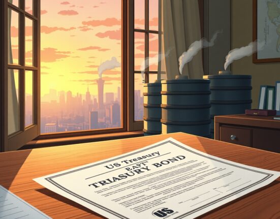 US Treasury yields rise with oil prices increasing inflation fears in financial markets.