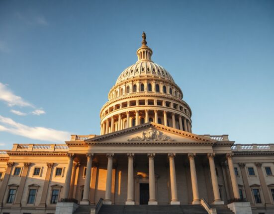 US Capitol Building in Washington, DC, representing economic policy and labor cost data