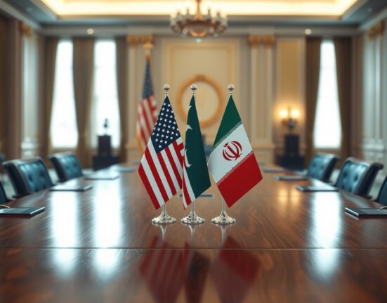 Diplomatic meeting setting for US VP JD Vance's potential Pakistan visit for Iran talks in 2025
