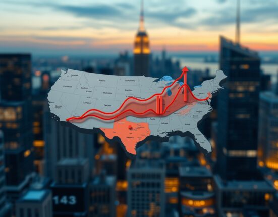 UBS analysis chart showing the impact of US defense spending on national economic power.