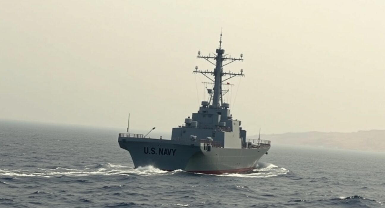 US warship hit by missiles near Jask Island as reported by Iranian media