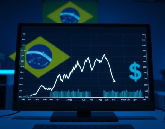 USD/BRL downtrend chart showing decline toward multi-month channel lows, as analyzed by Societe Generale.