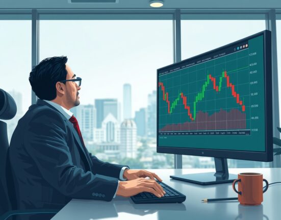 USD/CAD currency chart on a screen with a financial analyst, reflecting Bank of Canada cautious stance and TD Securities forecast.