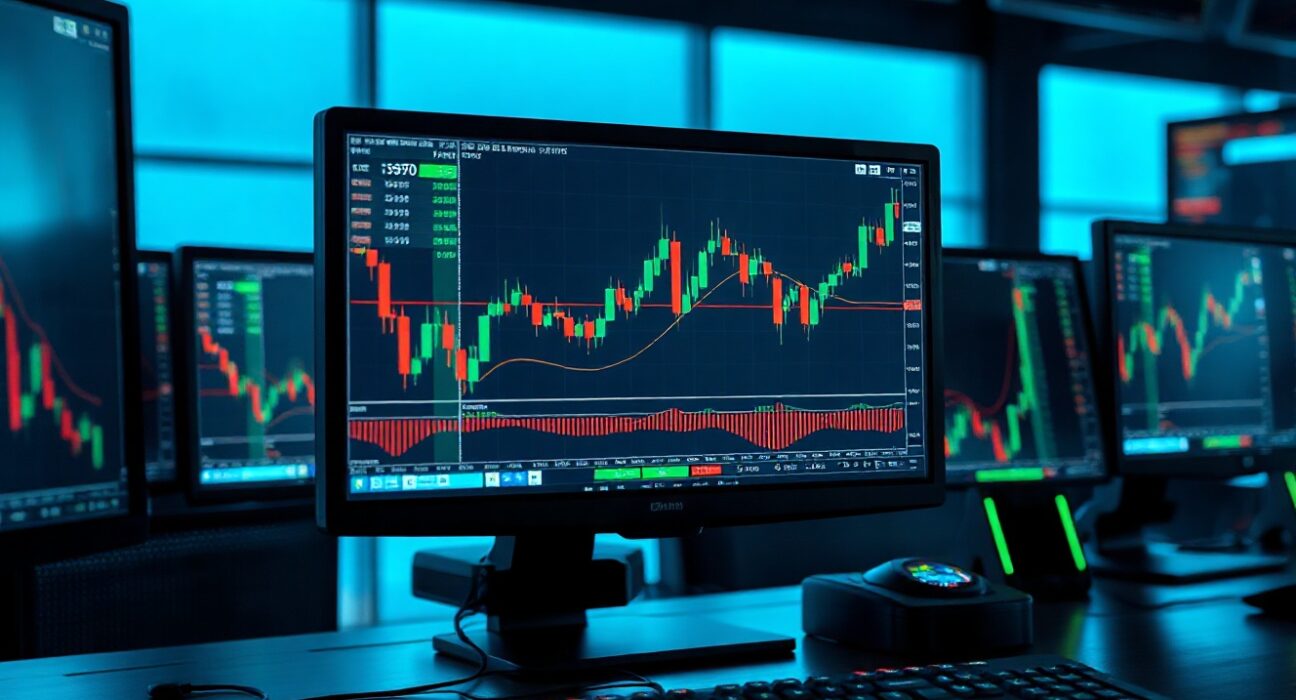 Trading screen showing USD/CAD chart with 1.3970 resistance level highlighted