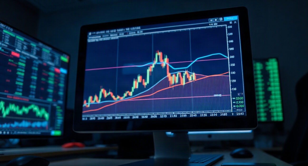 USD/CAD forex chart showing price consolidation below 1.3900 and the 200-SMA