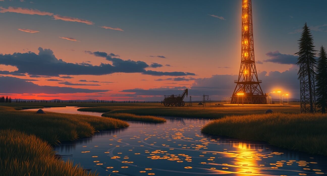 USD/CAD exchange rate declines as rising crude oil strengthens the Canadian Dollar in forex markets.