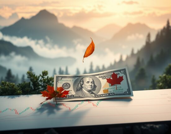 USD/CAD technical analysis showing price action below 200-SMA with bearish pressure on currency pair