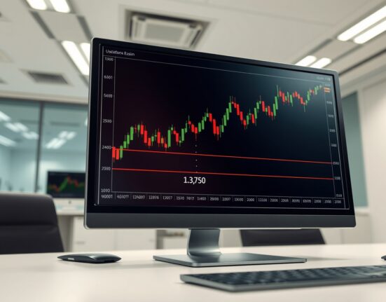 USD/CAD price chart breaking through key resistance level on a trading terminal, signaling bullish control.