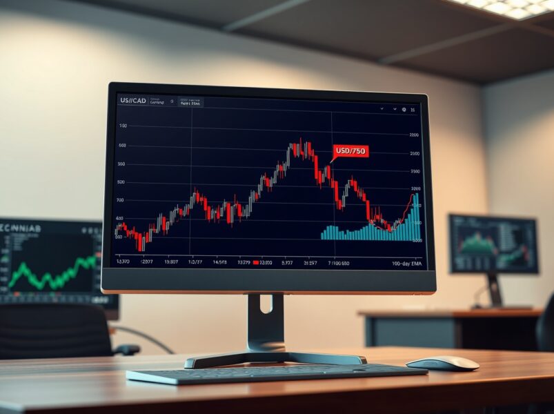 USD/CAD Forecast: Critical 100-Day EMA Caps Rally as Pair Softens Below 1.3750