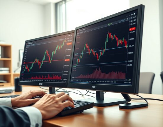 USD/CAD price chart analysis showing technical breakdown near 1.3560 support level on trading desk monitors