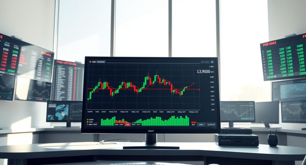 Forex trading chart showing the USD/CAD currency pair hesitating at the 1.3900 level during market analysis.