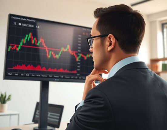 Financial analyst reviews USD/CAD chart showing overshoot risk near the 1.38 exchange rate level.