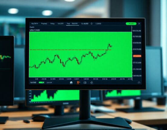 USD/CAD forex chart showing bullish breakout above 1.4200 resistance level