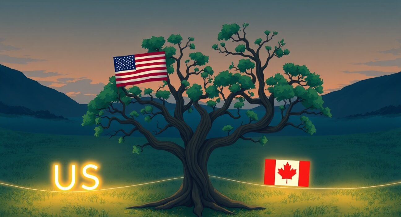 USD/CAD currency pair analysis showing sideways trading pattern with tariff risk factors