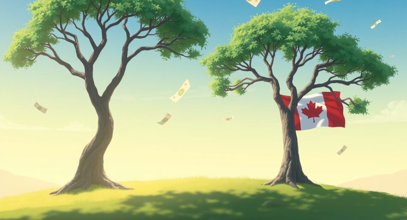 USD/CAD currency pair analysis showing stability amid economic uncertainty between US and Canada