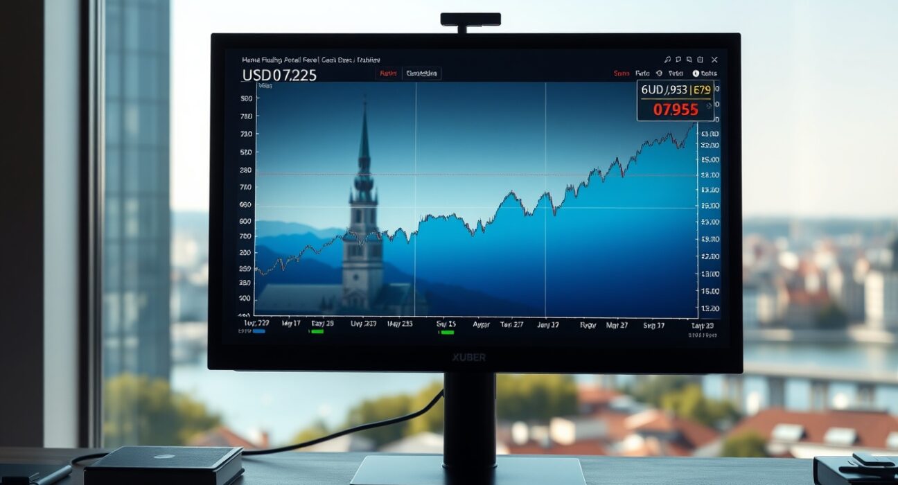 USD/CHF forex chart analysis showing price movement amid Middle East uncertainty and US Dollar strength.