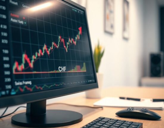 USD/CHF forex chart showing rebound above 50-day moving average