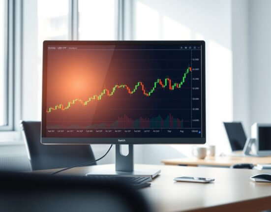 USD/CHF price chart analysis on a trading desk, showing the pair testing the key 200-day moving average.
