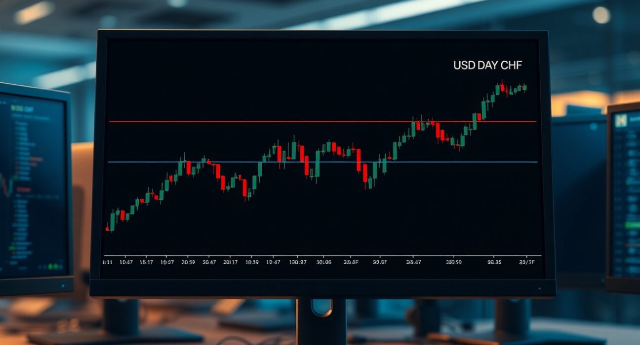 USD/CHF price forecast chart showing rallies capped below 100-day and 200-day SMAs, indicating bearish resistance.