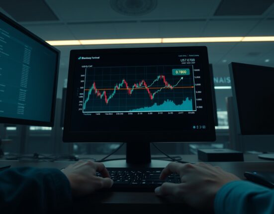 USD/CHF forex chart analysis on a trading terminal amid geopolitical tensions.