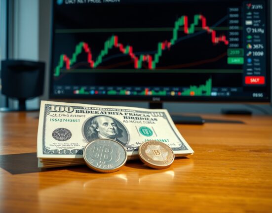 USD/CHF price forecast: US Dollar banknote and Swiss Franc coin near a trading chart showing the 100-day SMA resistance level.