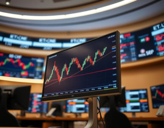 Forex trading monitor displaying USD/CHF chart with bullish breakout above 0.8100 level