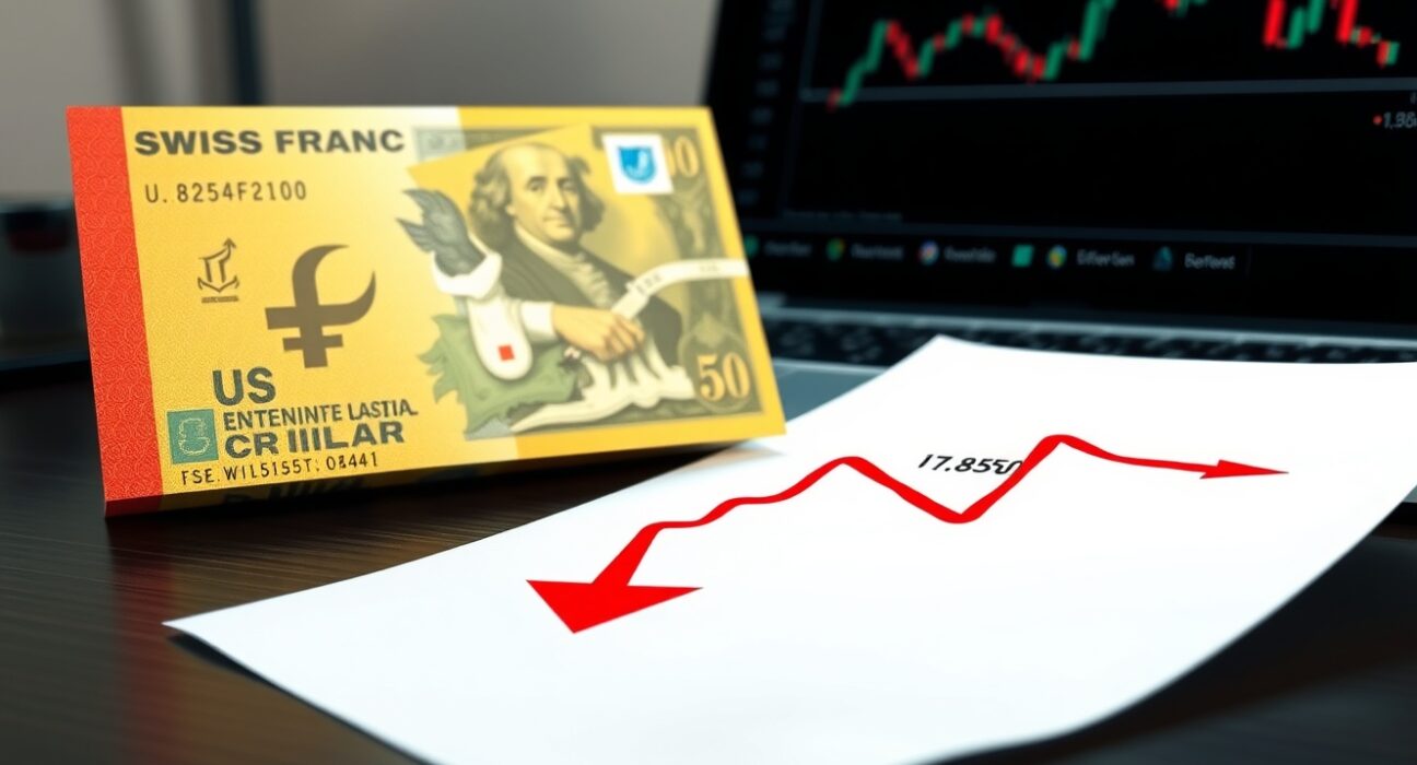 USD/CHF price forecast technical analysis showing the pair trading below the 0.7850 resistance level near key moving averages.