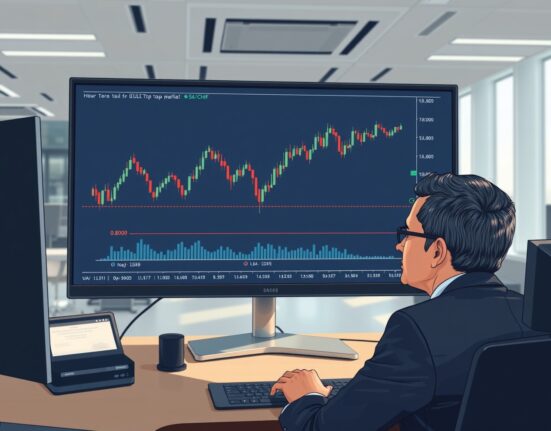 Professional forex analysis of USD/CHF double top pattern forming at 0.8000 resistance level