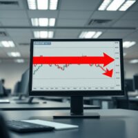 USD/CHF price forecast chart showing a break below the 50-day moving average on a trading desk