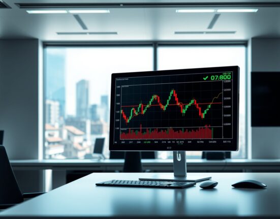 USD/CHF forex analysis showing the currency pair trading above the 0.7800 level on a financial monitor.