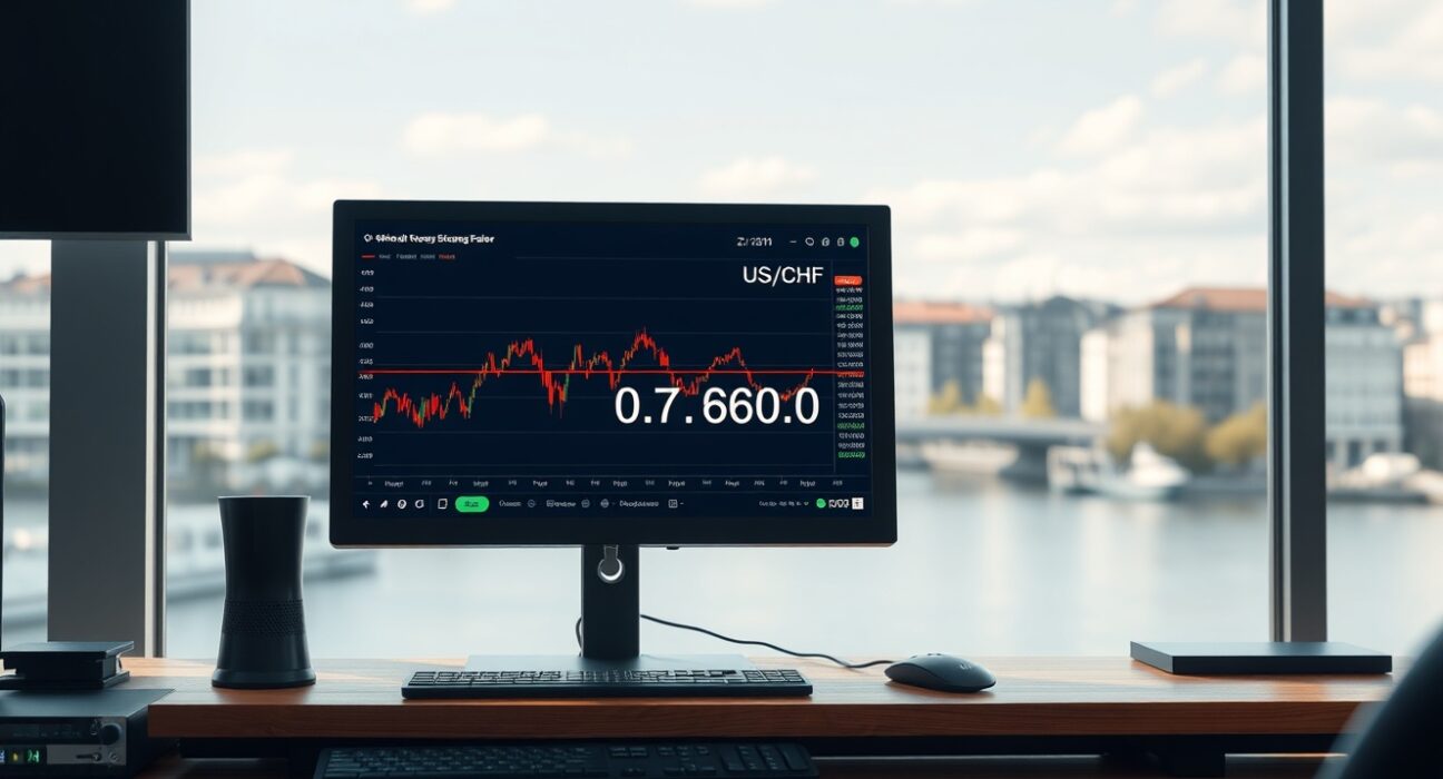 USD/CHF trading analysis showing Swiss franc stability amid Iran conflict resolution hopes