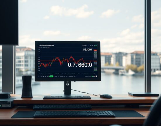 USD/CHF trading analysis showing Swiss franc stability amid Iran conflict resolution hopes