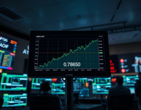 USD/CHF forex chart showing price gathering strength above the 0.7850 support level ahead of the Fed rate decision.