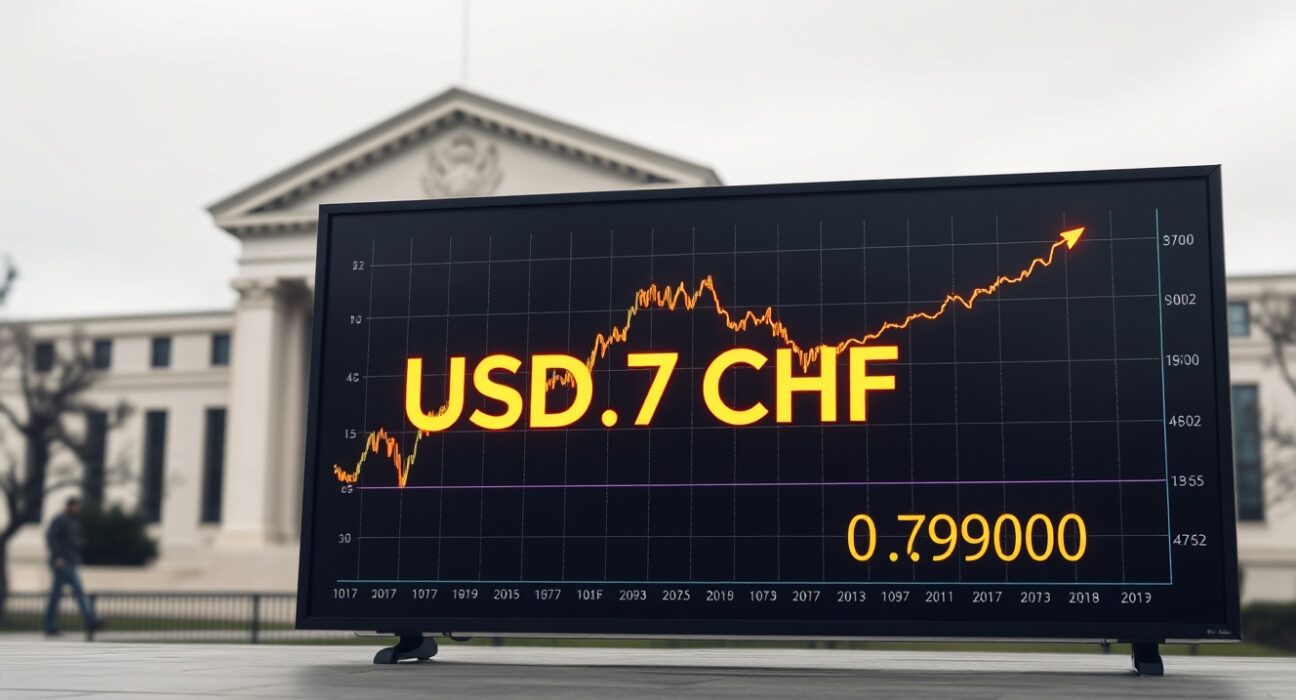 USD/CHF price chart showing strength above 0.7900 amid hawkish Federal Reserve stance