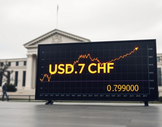 USD/CHF price chart showing strength above 0.7900 amid hawkish Federal Reserve stance