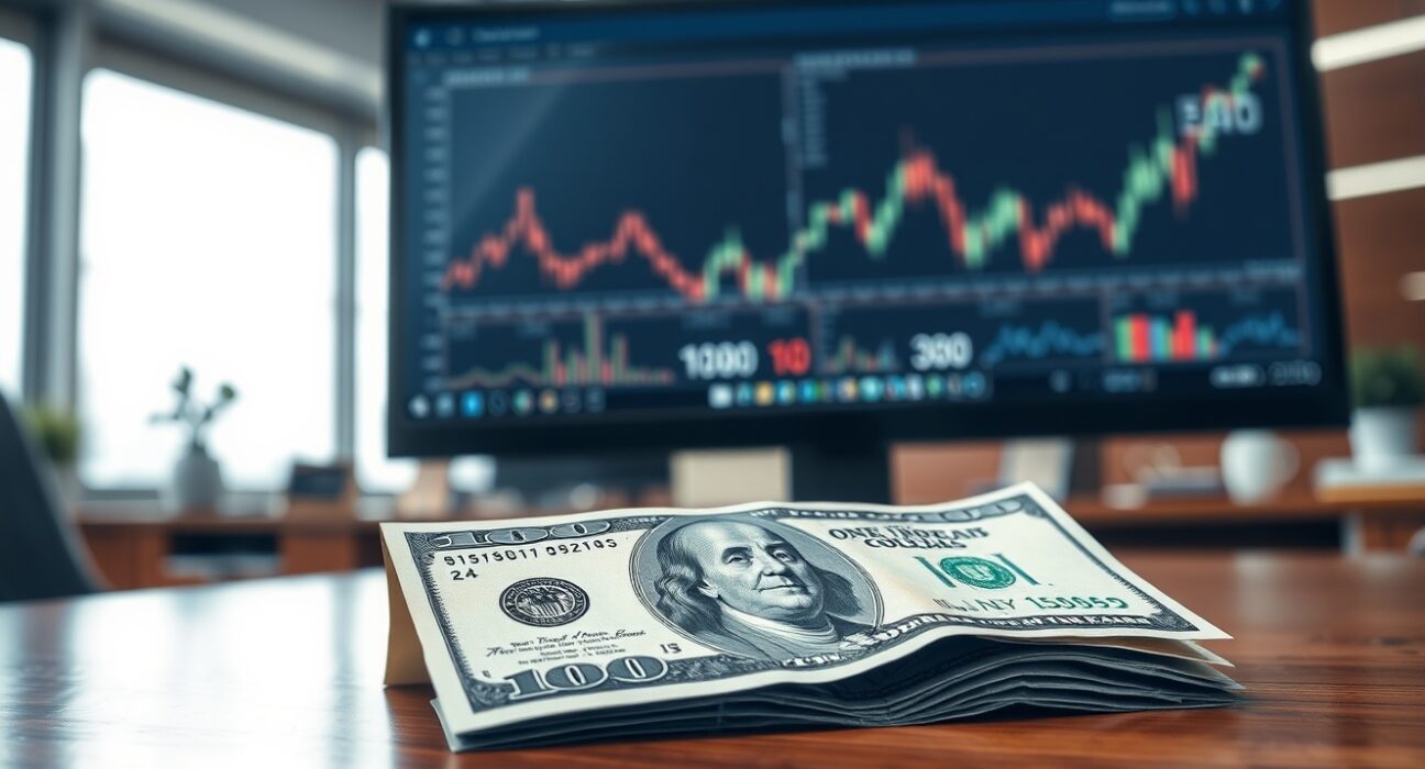 Analysis of US dollar depreciation forecast by BNP Paribas on a financial desk.